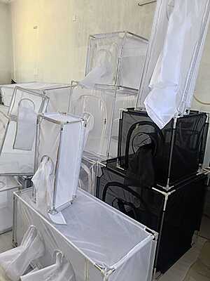 4E-MC-B-606090 Eco Mesh Clear Black Insect Cage