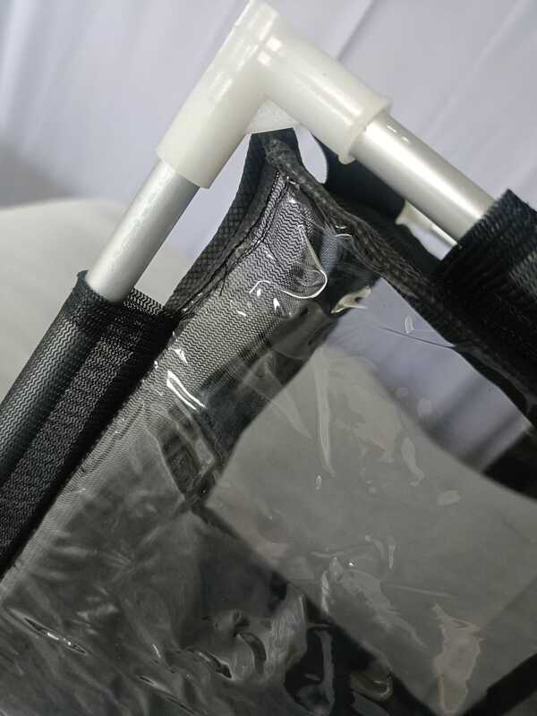 4E-MC-B-404090 Eco Mesh Clear Black Insect Cage