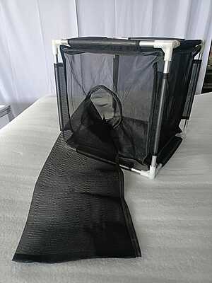 4E-M-B-353535 Eco Mesh Black Insect Cage