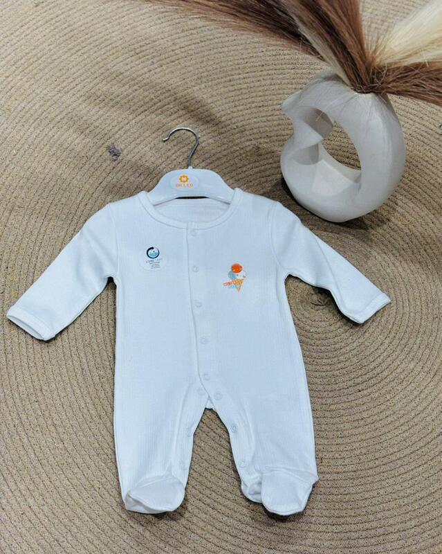 SLEEP SUIT WHITE NB