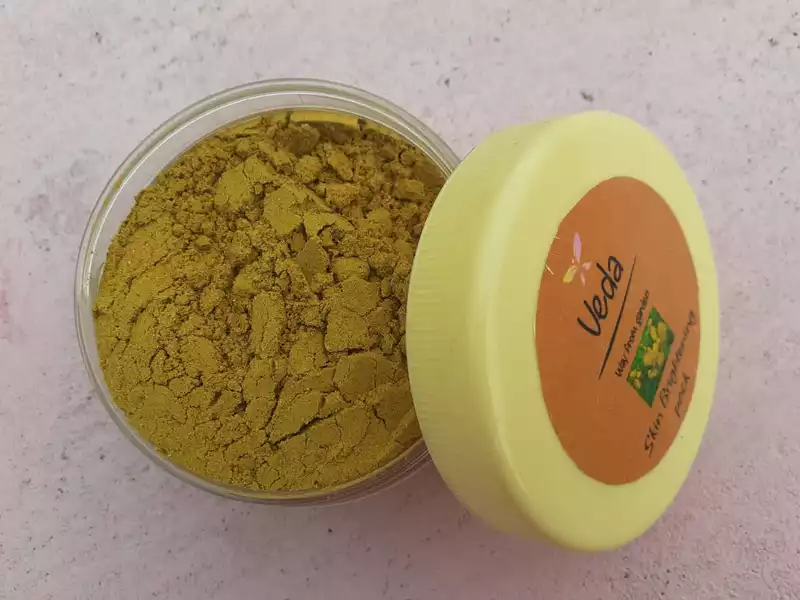 Skin brightening facepack