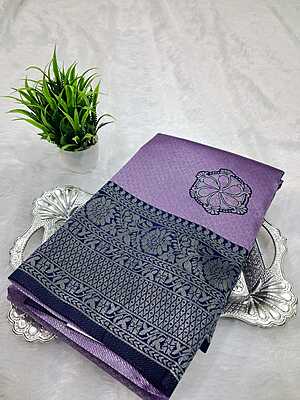 Kanchi Silver Silk Saree