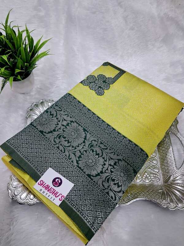 Kanchi Silver Silk Saree 8