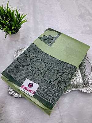 Kanchi Silver Silk Saree 10