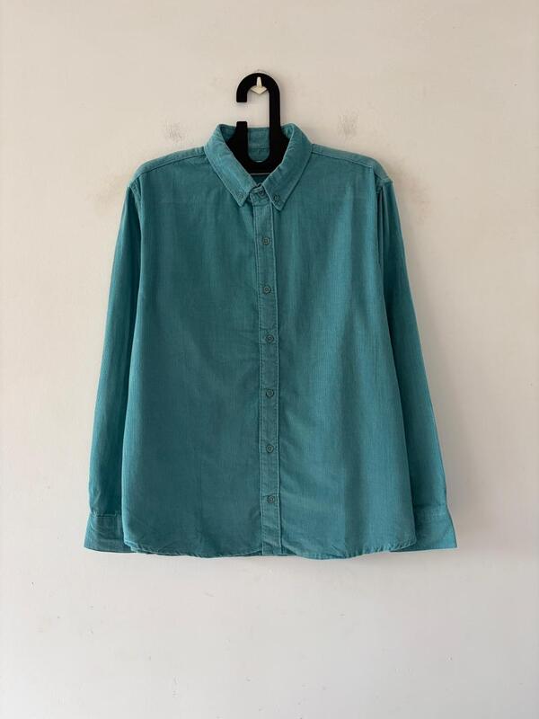 Deep teal corduroy shirt