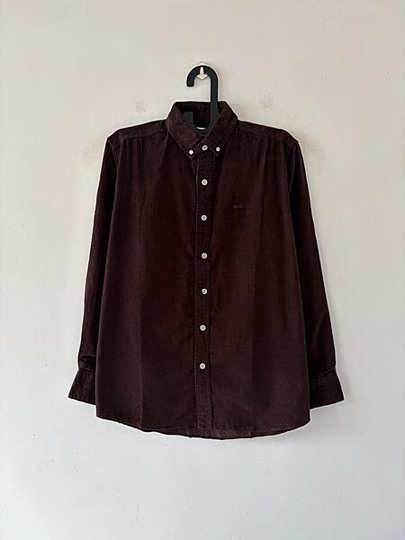 Chocolate brown corduroy shirt