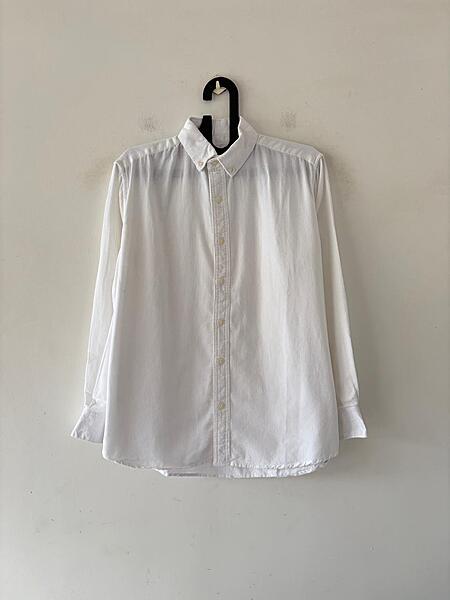 Snow white corduroy shirt