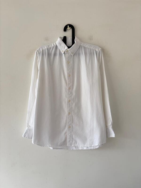 Snow white corduroy shirt