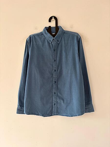 Steal blue corduroy shirt