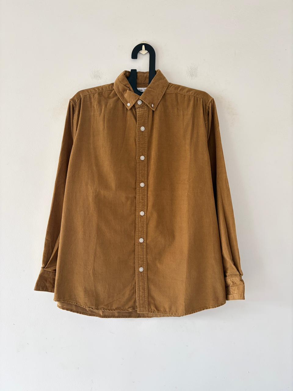 Camel beige corduroy shirt
