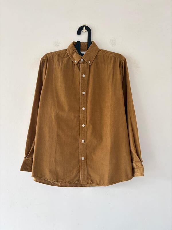 Camel beige corduroy shirt