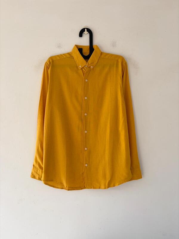 Golden mustard linen shirt