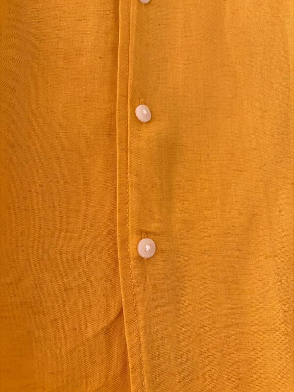 Golden mustard linen shirt
