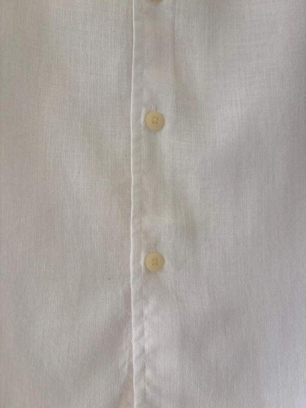 Pure white linen shirt