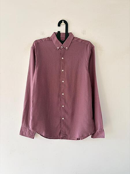 Dusty mauve linen shirt