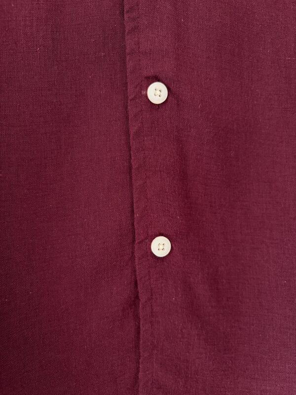 Burgundy night linen shirt