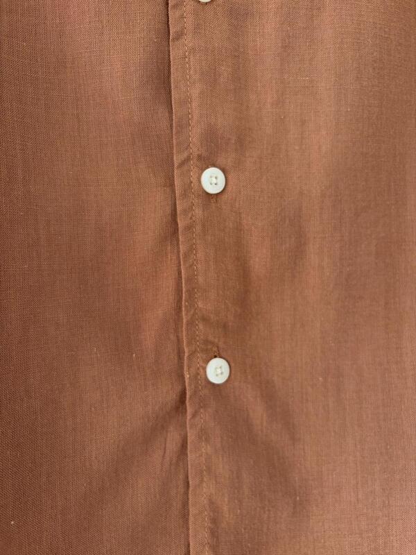 Cinnamon brown linen shirt