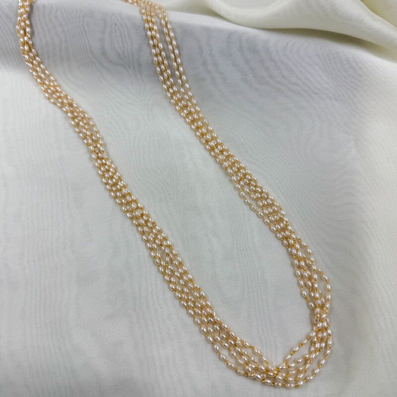 Round Stone Ball Chain