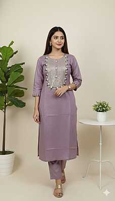 Premium Roman Silk Kurti 3
