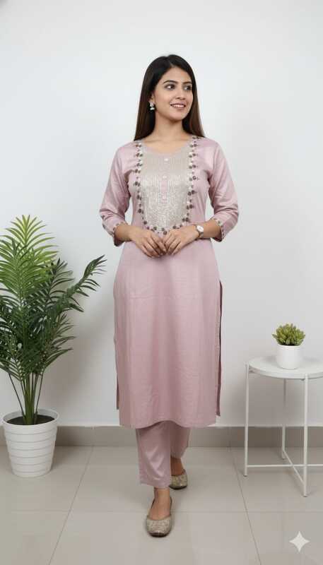 Premium Roman Silk Kurti 2