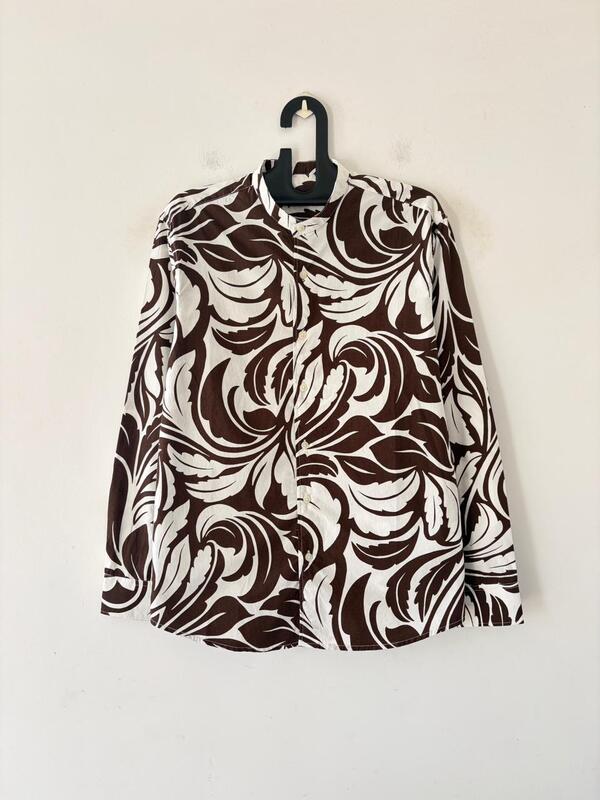 Cocoa leaf printed mandarin