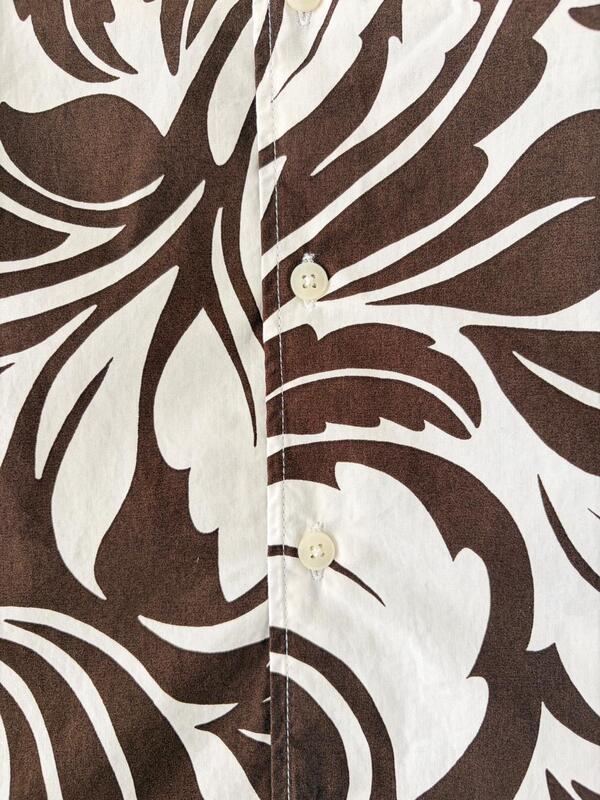 Cocoa leaf printed mandarin