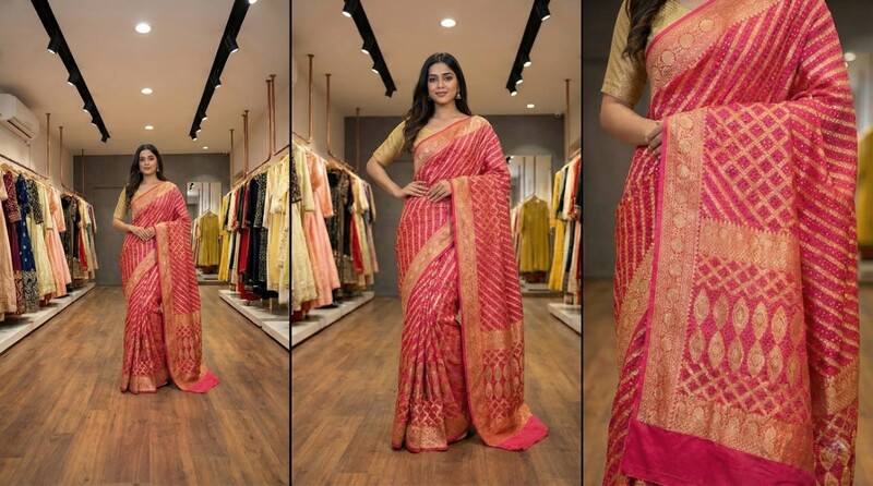 Kala Sanskruti All Over Peach Color Pure Banarasi Saree 6.5M Elegant Traditional Wear Graceful Pure Banarasi Saree Handcrafted Artistry for Woman