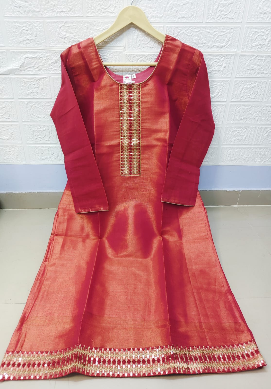 Premium Tissue Silk Kurti 1