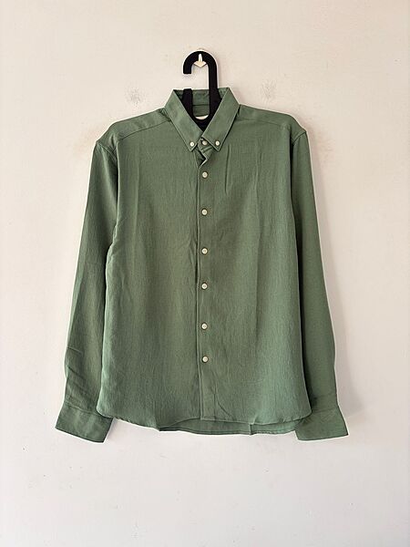 Sage green crushed shirt