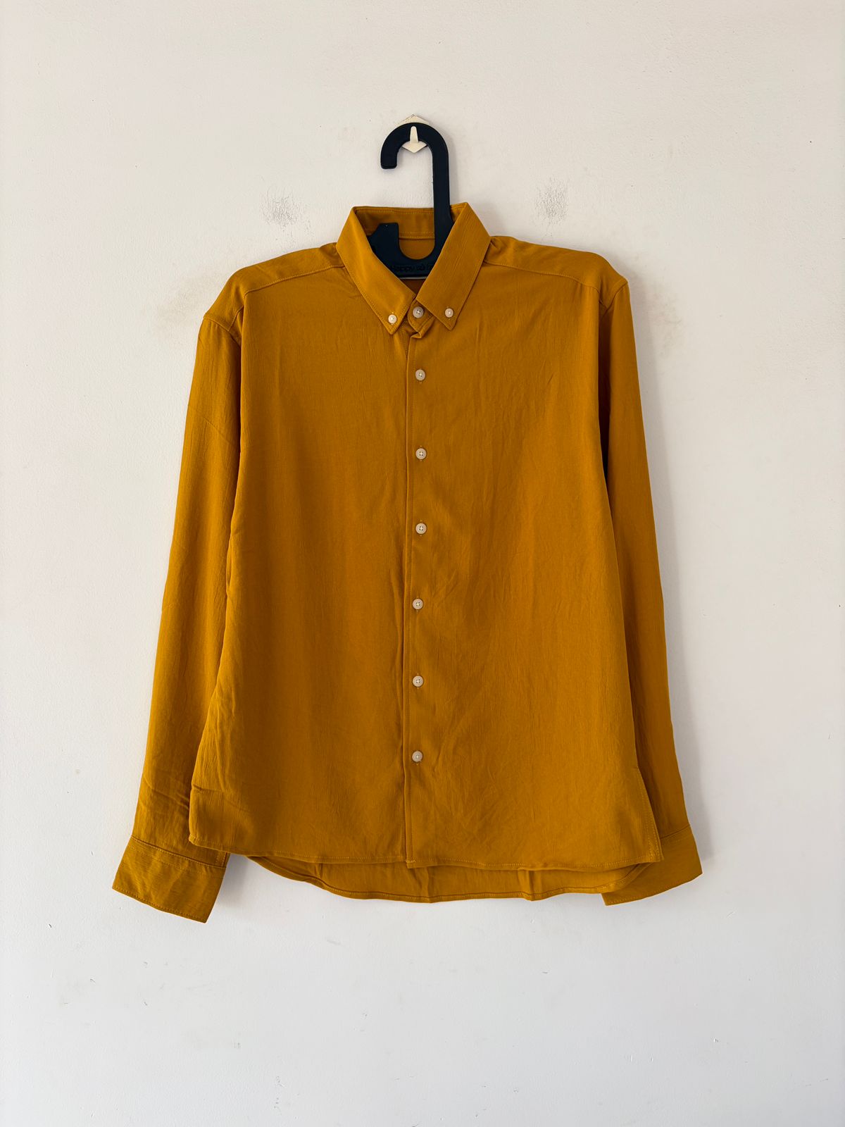 Mustard crushed shirt