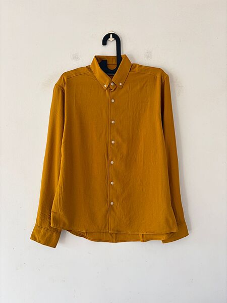 Mustard crushed shirt