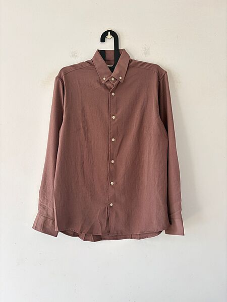Woodbrown crushed shirt