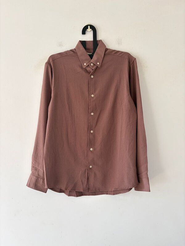 Woodbrown crushed shirt