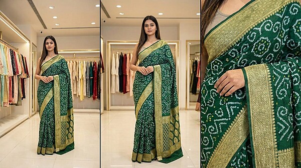Kala Sanskruti Green Color Pure Banarasi Saree 6.5M Elegant Traditional Wear Graceful Pure Banarasi Saree Handcrafted Artistry for Woman