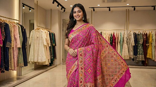 Kala Sanskruti Pink Color Pure Banarasi Saree 6.5M Elegant Traditional Wear Graceful Pure Banarasi Saree Handcrafted Artistry for Woman