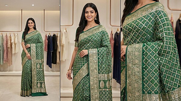 Kala Sanskruti Green Color Pure Banarasi Saree 6.5M Elegant Traditional Wear Graceful Pure Banarasi Saree Handcrafted Artistry for Woman