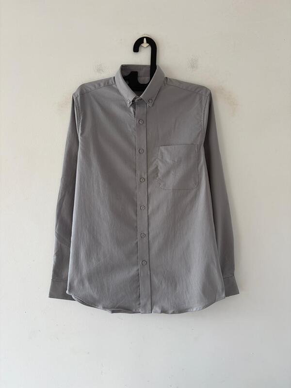 Gray slate oxford shirt