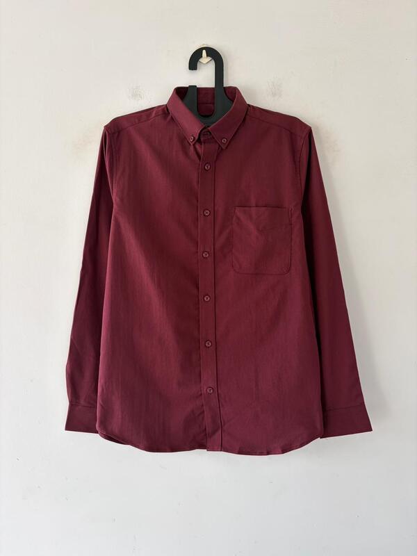 Classic maroon oxford shirt
