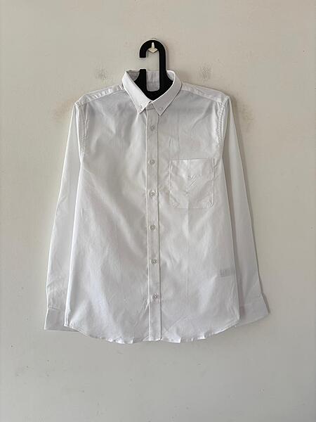 Pure white oxford shirt