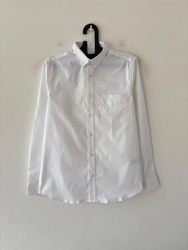 Pure white oxford shirt