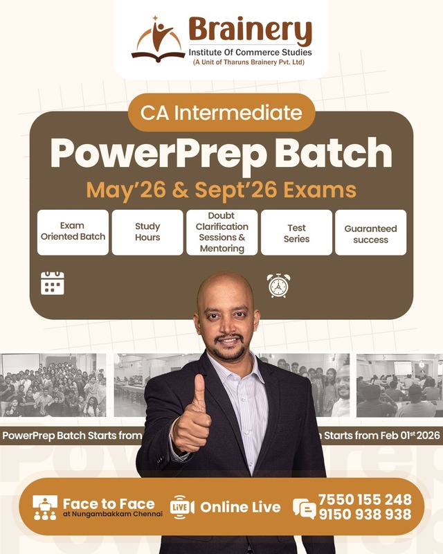 CA Inter Powerprep Batch May & Sep 26 Exams