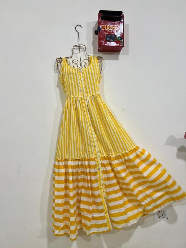 Lopa’s Mix & Match Dress - Yellow Stripes