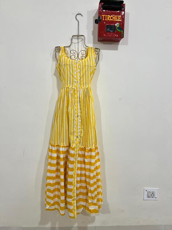 Lopa’s Mix & Match Dress - Yellow Stripes