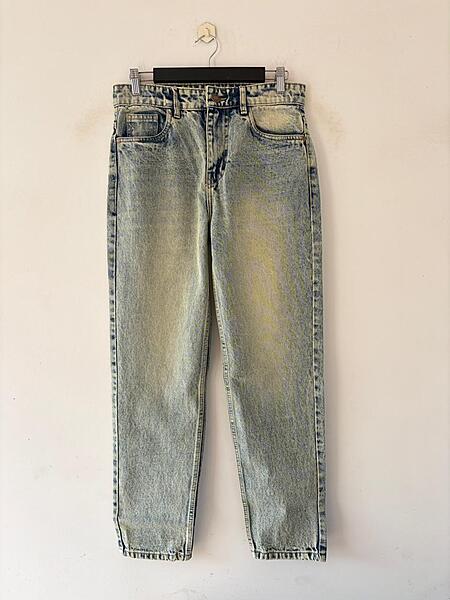 Vintage sage faded momfit jean