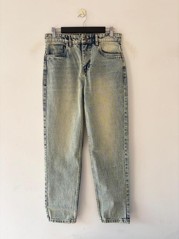 Vintage sage faded momfit jean