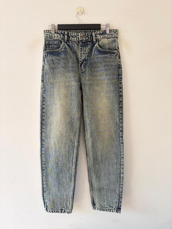 Vintage moss faded momfit jean