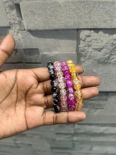 colour crystal beats bracelet combo 4 pcs
