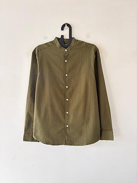 Olive luxe linen mandarin