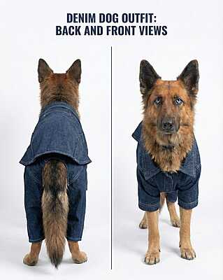 Denim Winter Jacket and Pant Combo