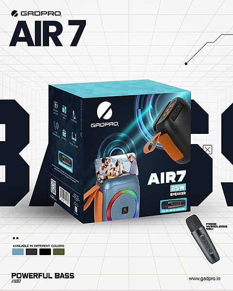 SPEAKER GADPRO AIR-7 25W WITH WIRELESS MIC